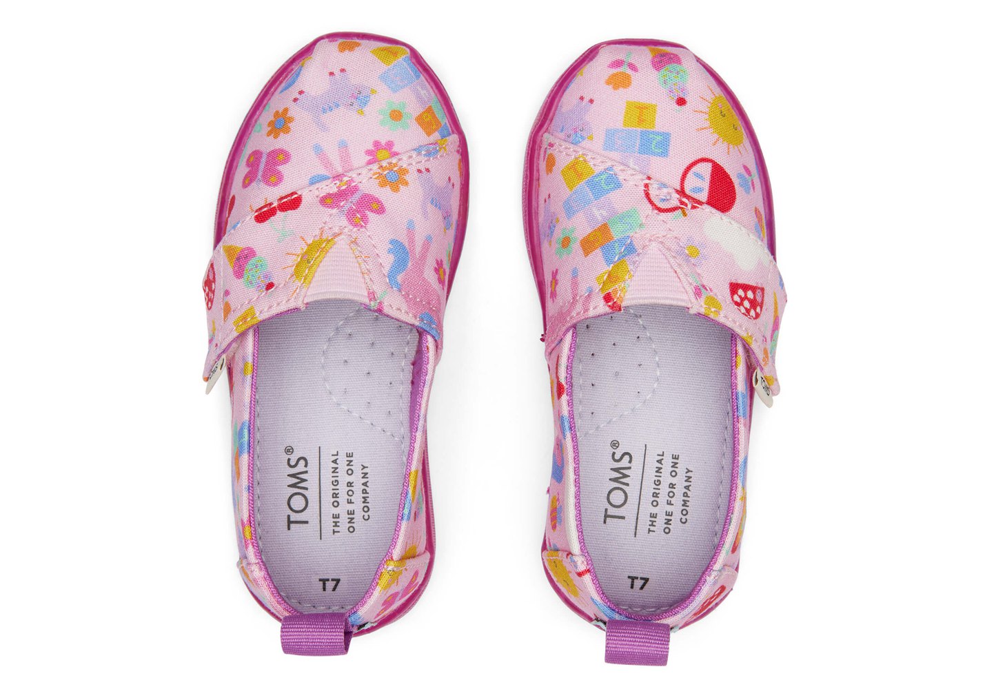 Toms Espadryle Dziecięce Różowe - Alpargata Tiny Unicorns - 18EYOBRNS